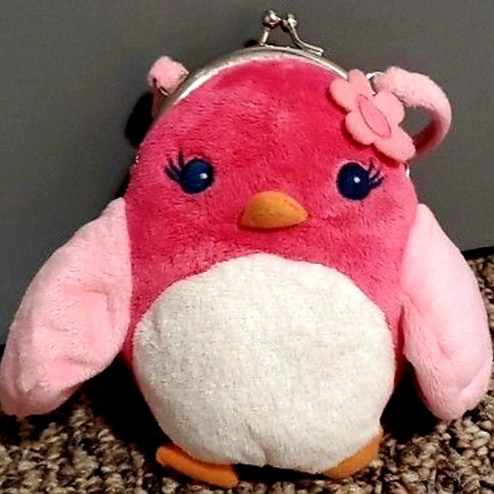 Gymboree Pink Bird Plushy Girls Purse